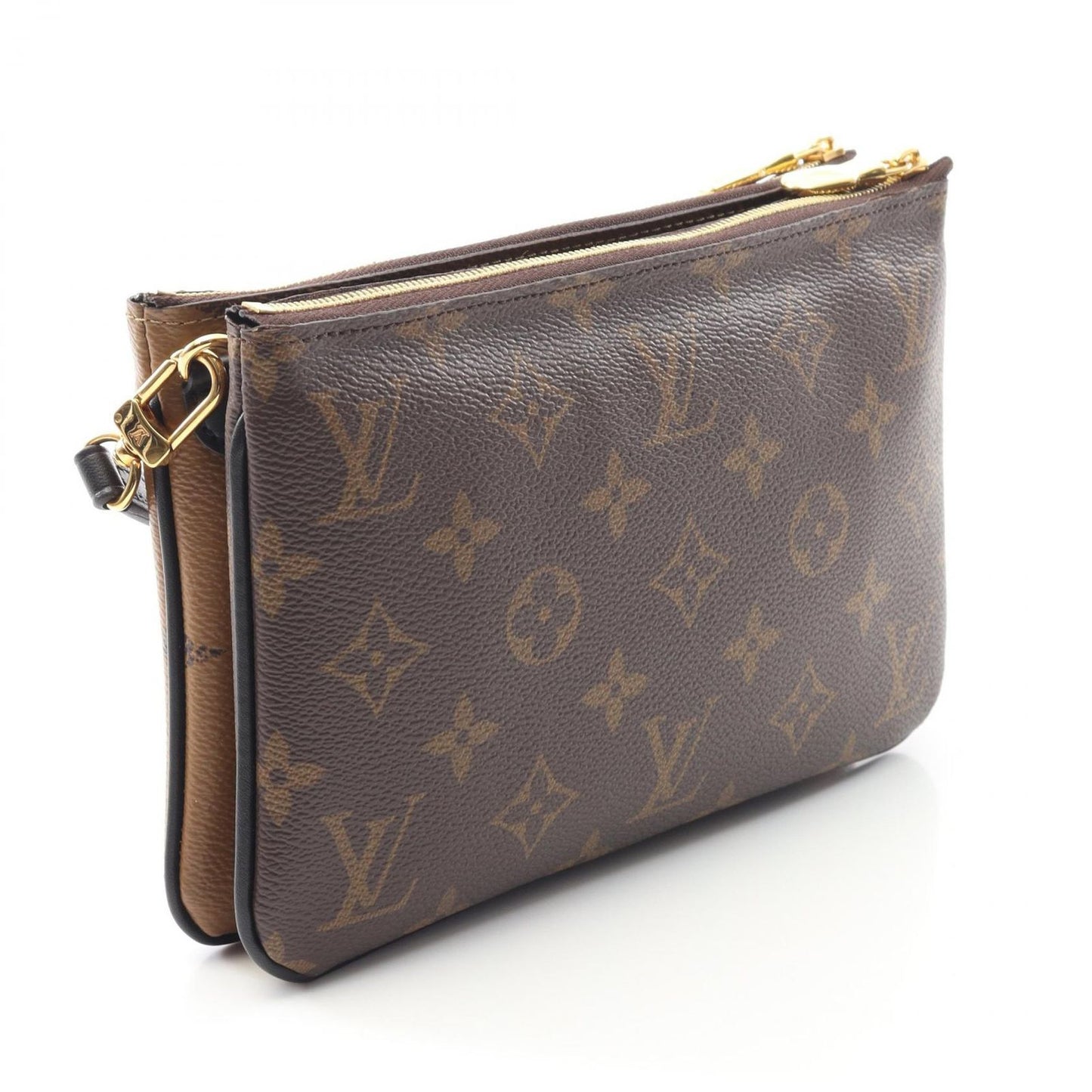 Louis Vuitton Monogram Giant Reverse Double Zip Shoulder Bag