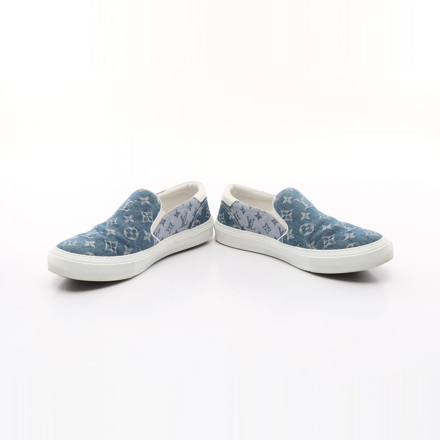 Louis Vuitton Trocadero Monogram Denim Slip-Ons - Exclusive Style