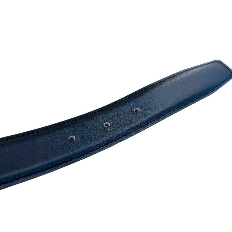 HERMES Mini Constance Belt 65cm Black with Gold Hardware