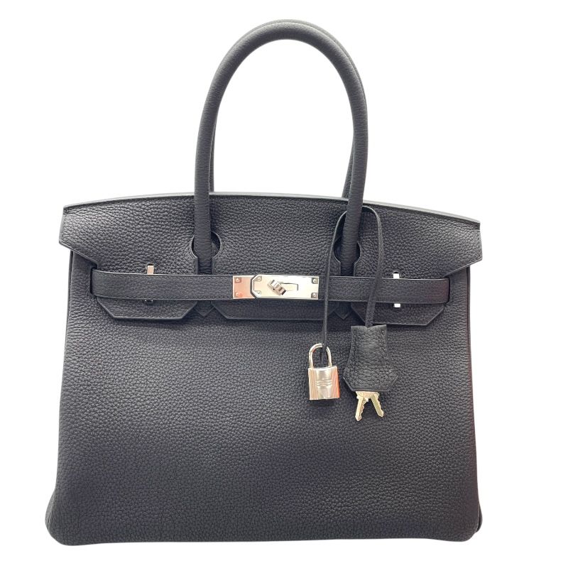 HERMES Birkin 30 Y Stamp Black/Silver Hardware - Unused Display Piece