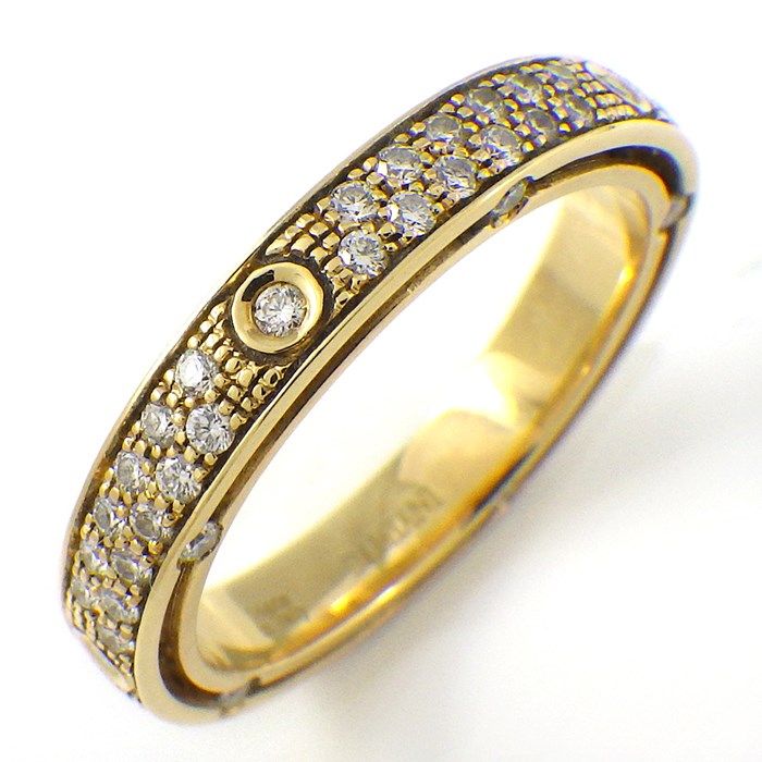 Damiani D.SIDE Full Eternity Diamond Ring in 18K Yellow Gold