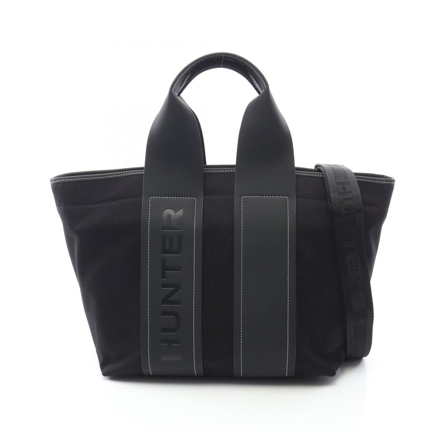 HUNTER Refined Stitch Tote Bag - Black Canvas - New Arrival