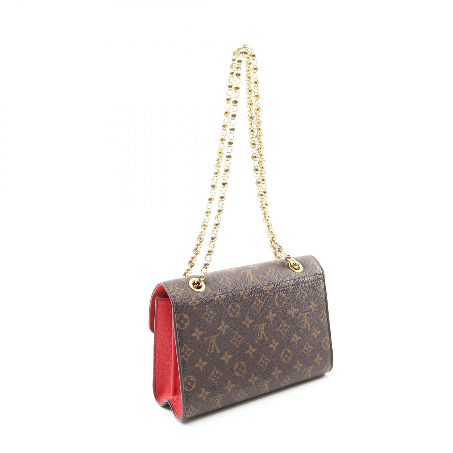 Louis Vuitton Victoire Shoulder Bag in Cherry Red Monogram Canvas