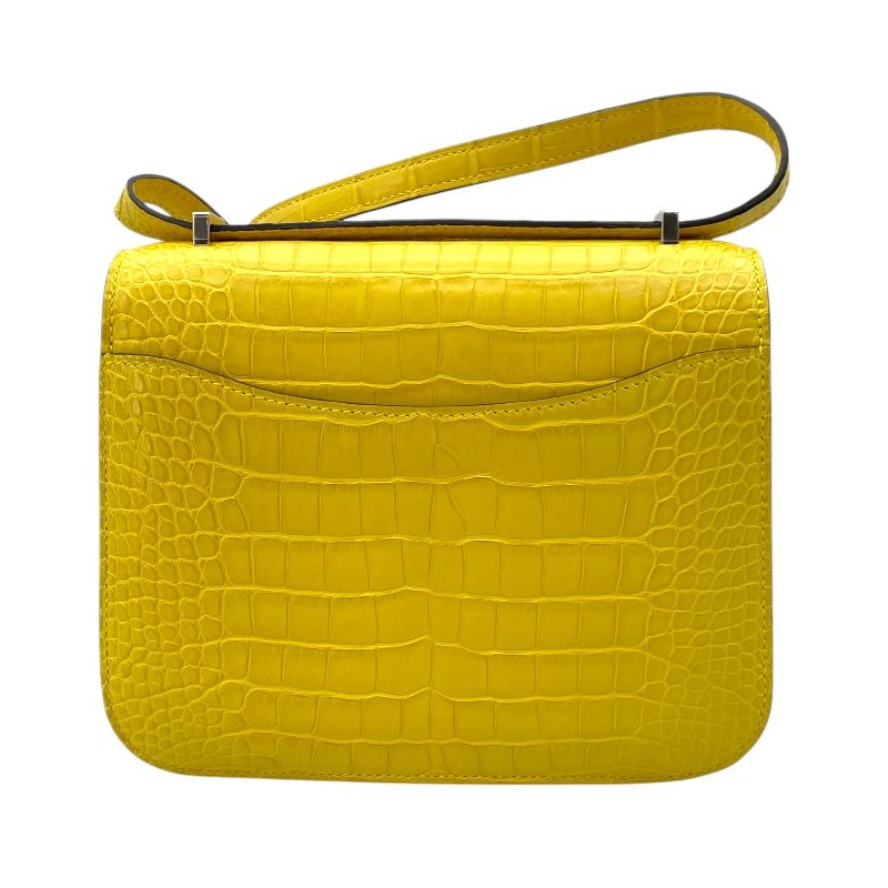 HERMES Constance 3 Mini Miroir in Mimosa with Silver Hardware