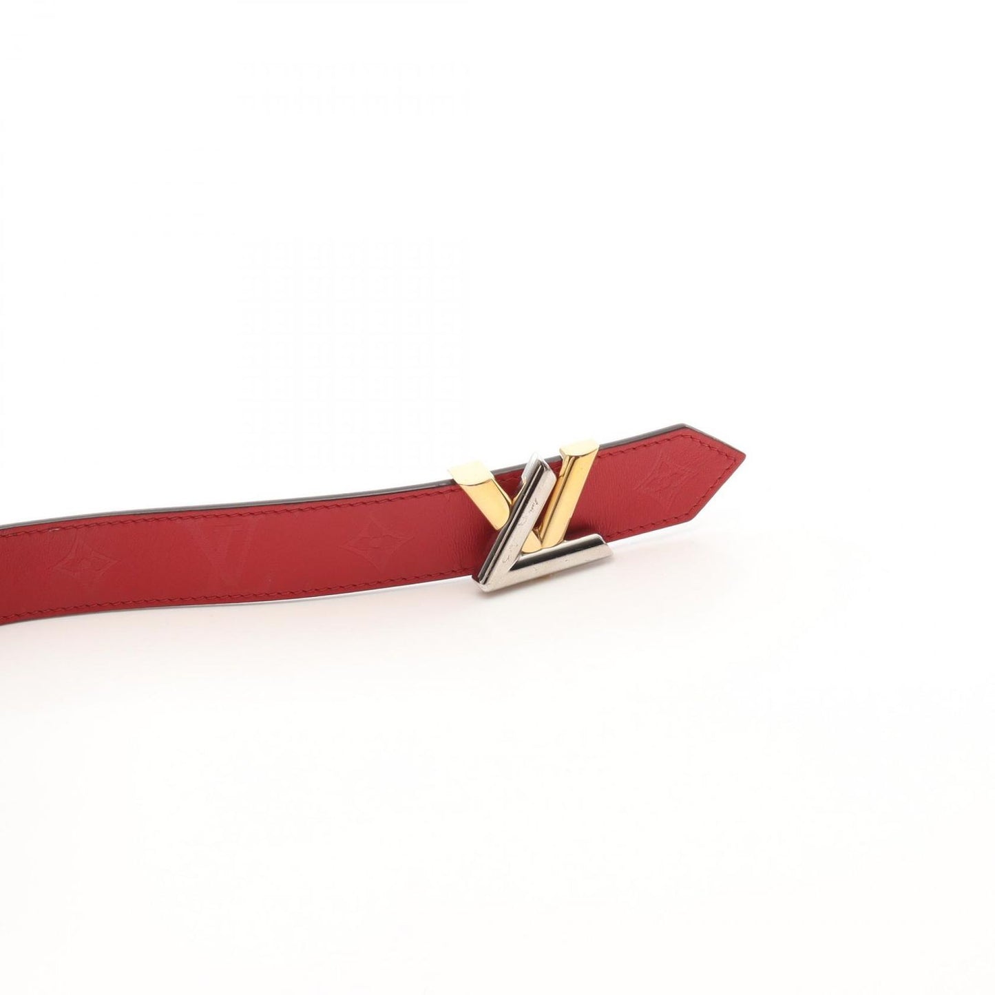 Louis Vuitton Twist Belt in Red Leather - Timeless Elegance