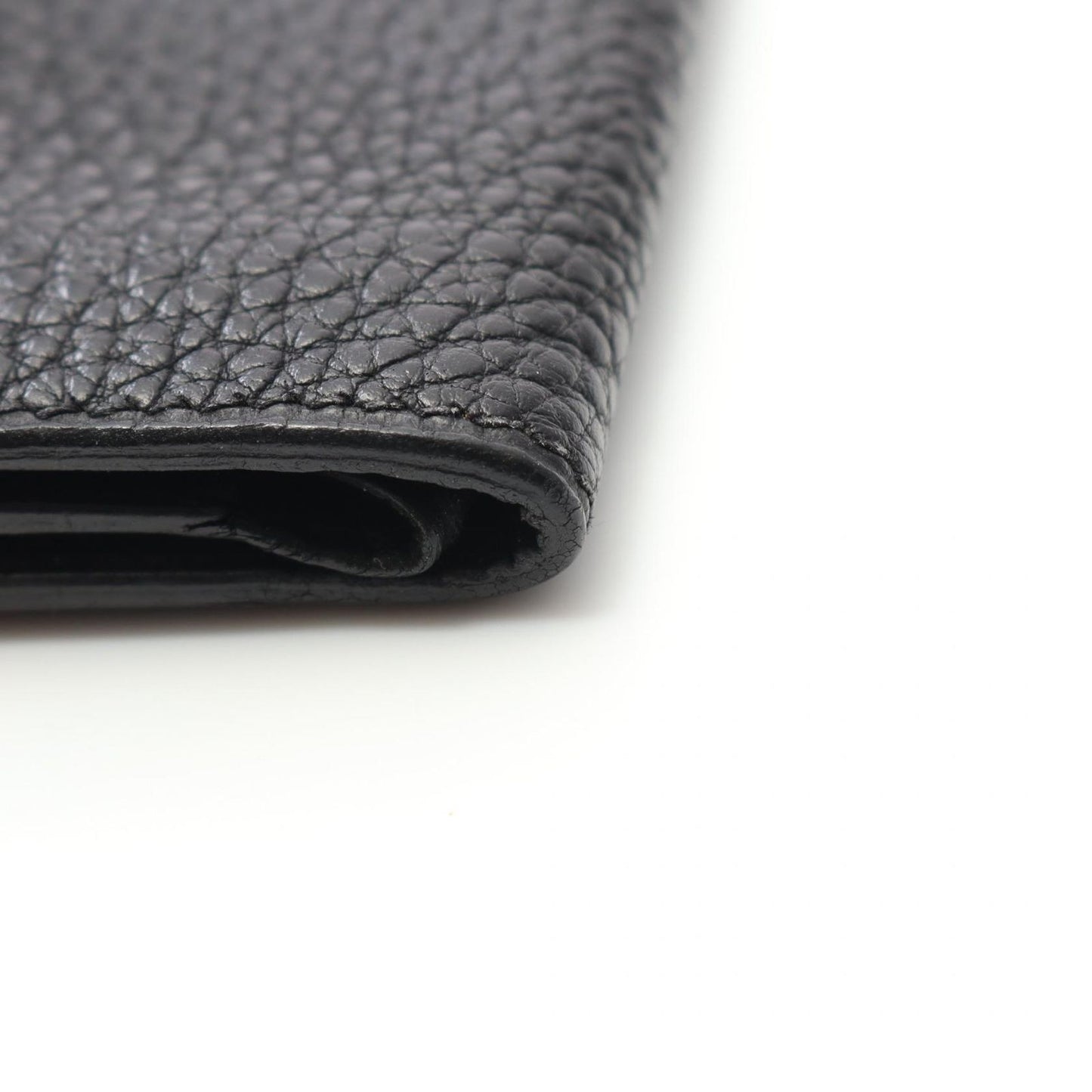 HERMES Dogon Card Case in Black Togo Leather - Timeless Elegance