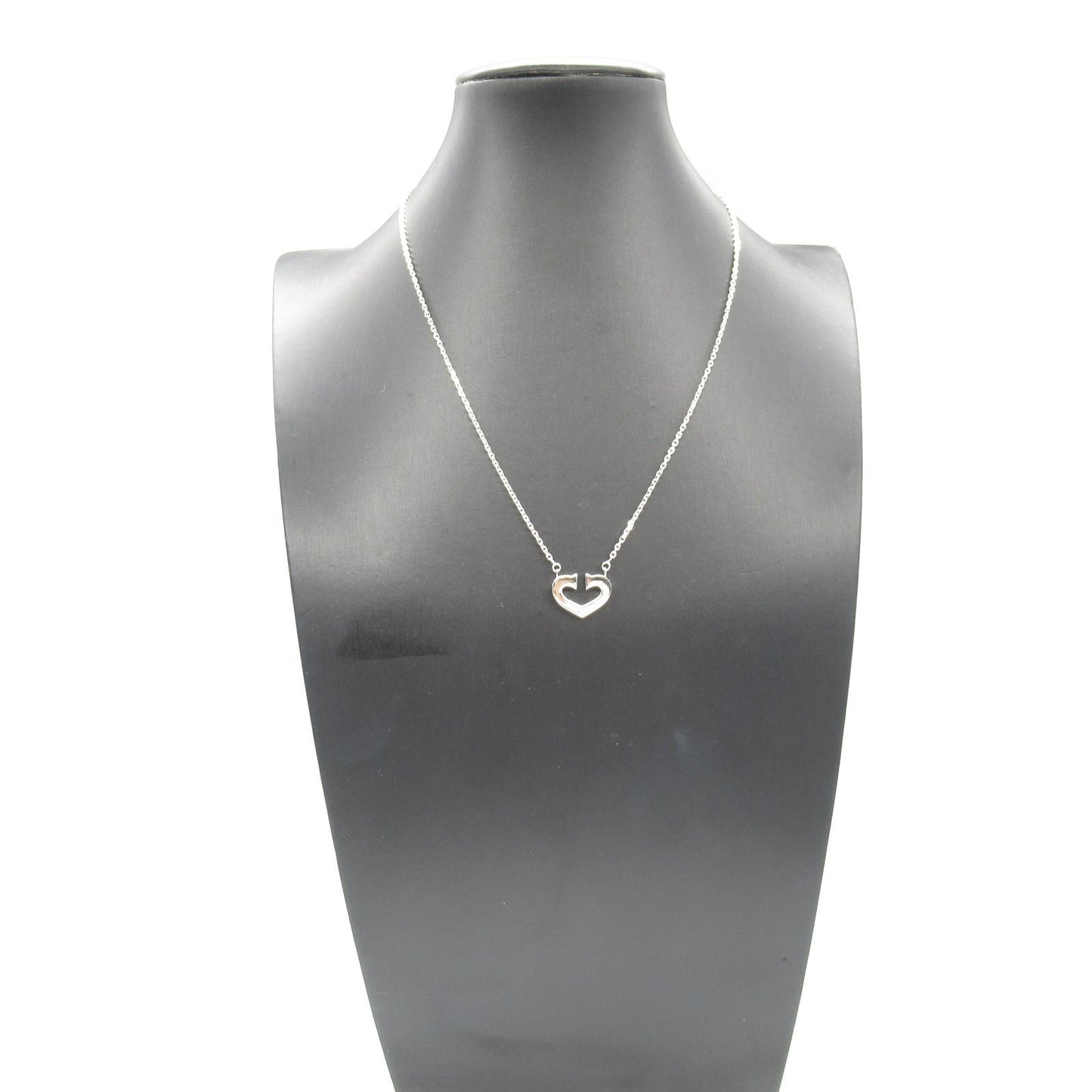 CARTIER C Heart Necklace in 18K White Gold - Timeless Elegance