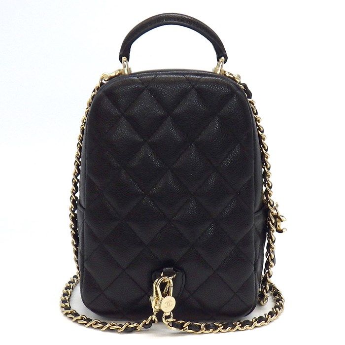 Chanel Timeless Classic Mini Backpack in Black Shiny Caviar Leather