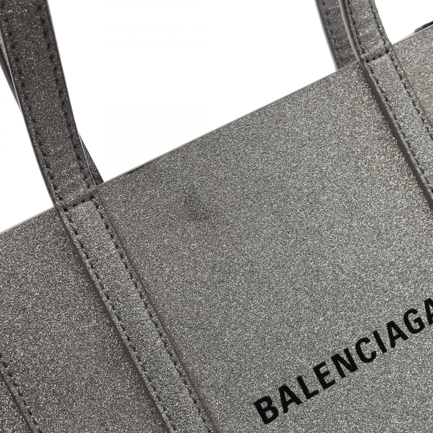 BALENCIAGA Everyday XXS Tote Bag in Silver Leather
