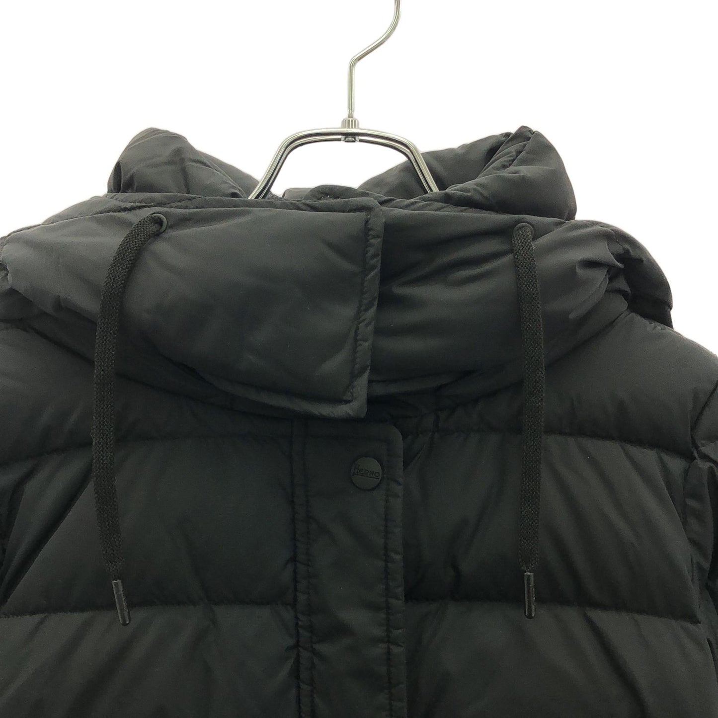 Herno Black Nylon Down Coat - Elegant Women's Outerwear
