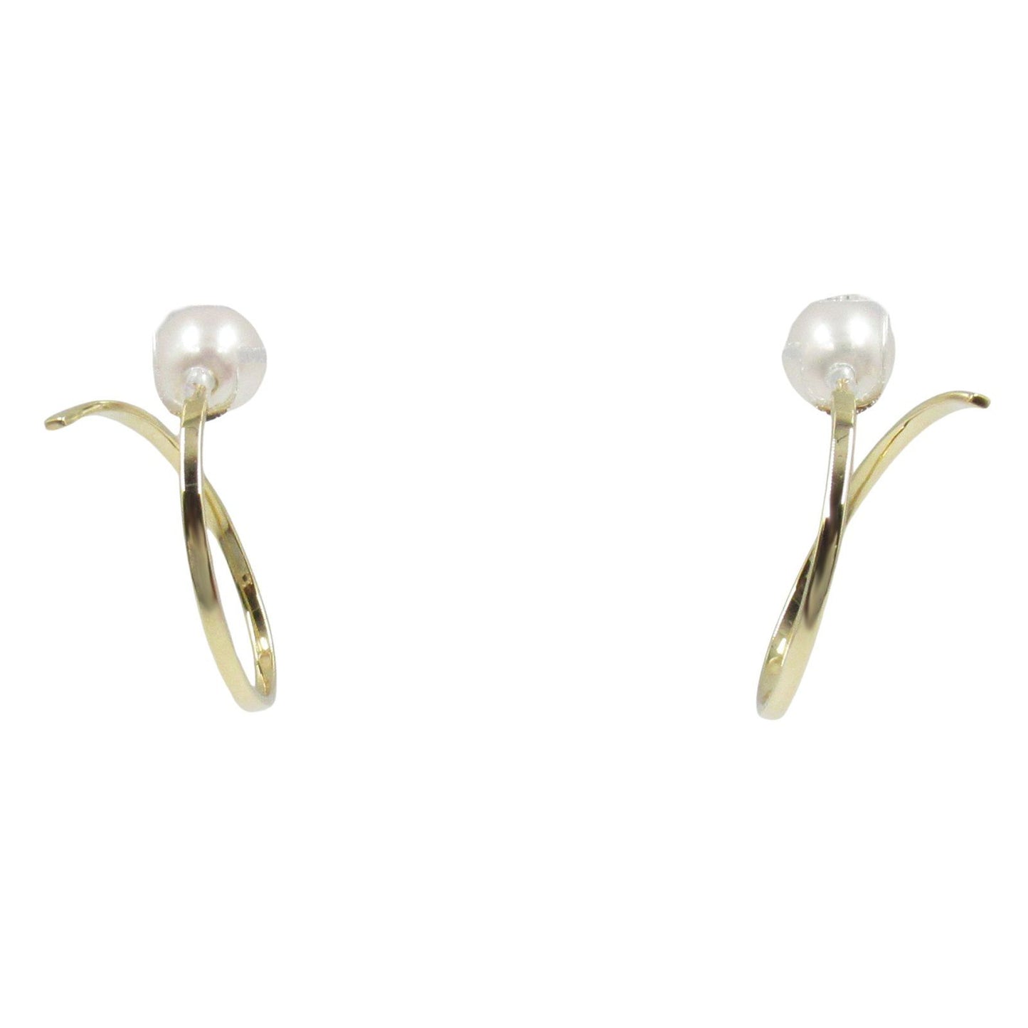 TASAKI Affine Balance Pearl Earrings in 18K Yellow Gold