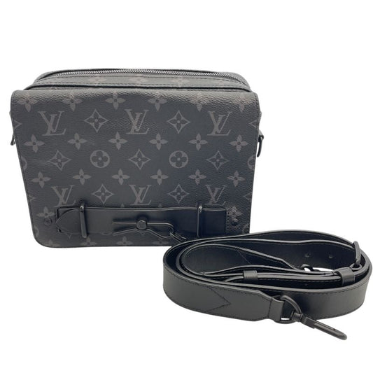 Louis Vuitton Steamer Messenger Bag M45585 - Black Monogram Eclipse