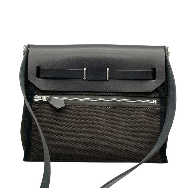 HERMES Émile Zip 20 Shoulder Bag - Duck Bronze & Black, 2024