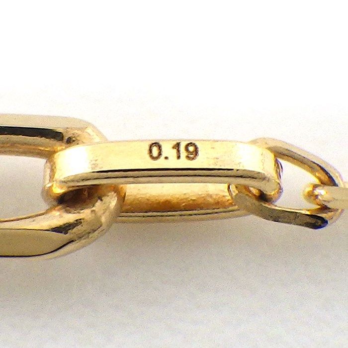 Exquisite Diamond Link Chain Bracelet in K18 Yellow Gold - 0.19ct