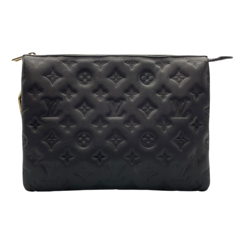 Louis Vuitton Pochette Coussin M57790 Noir Monogram Leather Shoulder Bag