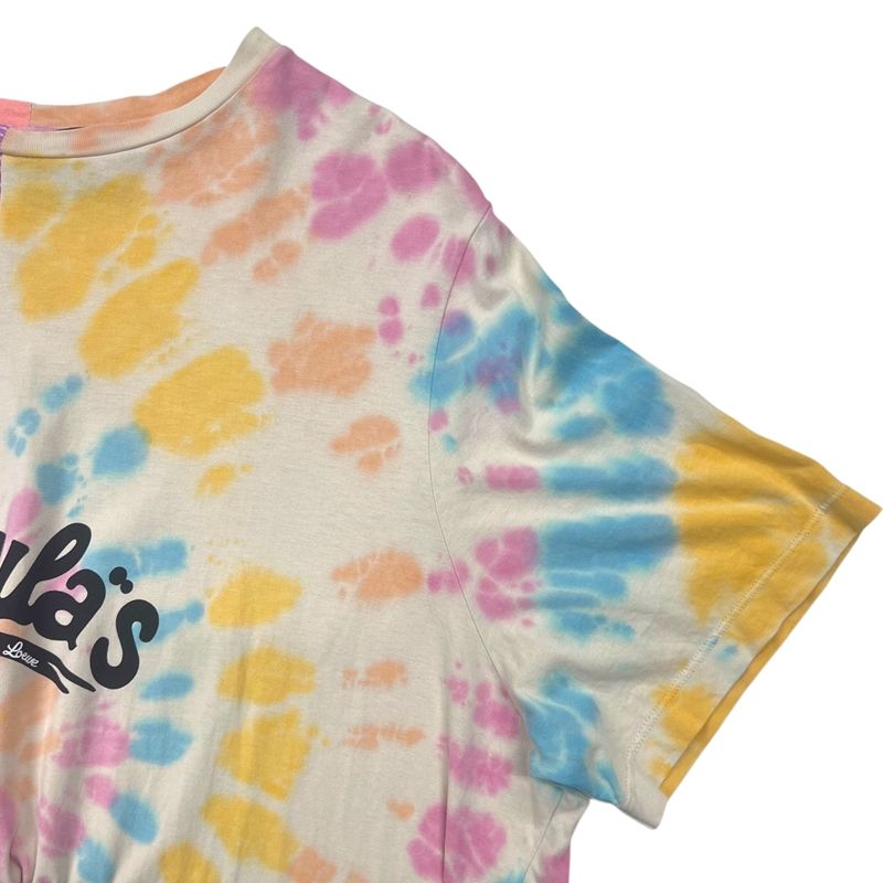 LOEWE La Pausa Asymmetrical T-Shirt in Multicolor Cotton