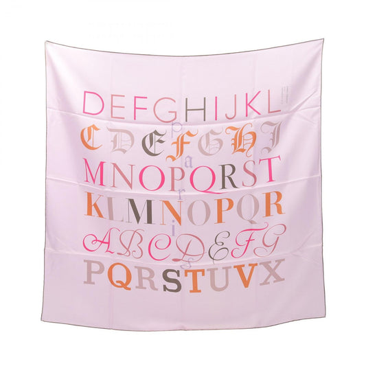 HERMES A.M.CASSANDRE Silk Scarf in Pink/Brown - Exquisite Luxury