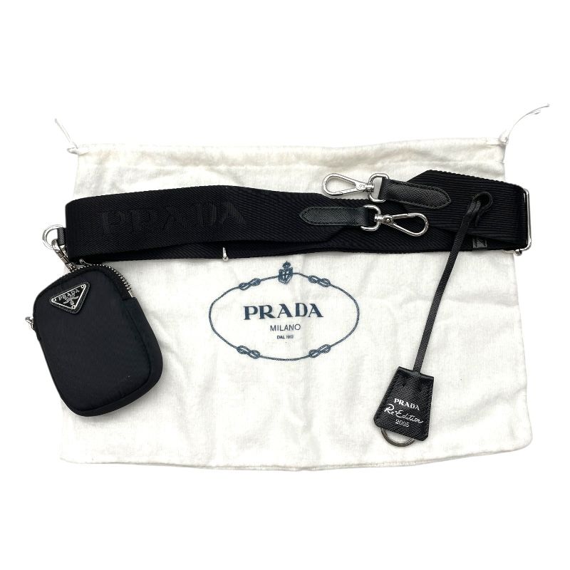 PRADA Re-Edition 2005 Black Nylon Shoulder Bag - Timeless Elegance