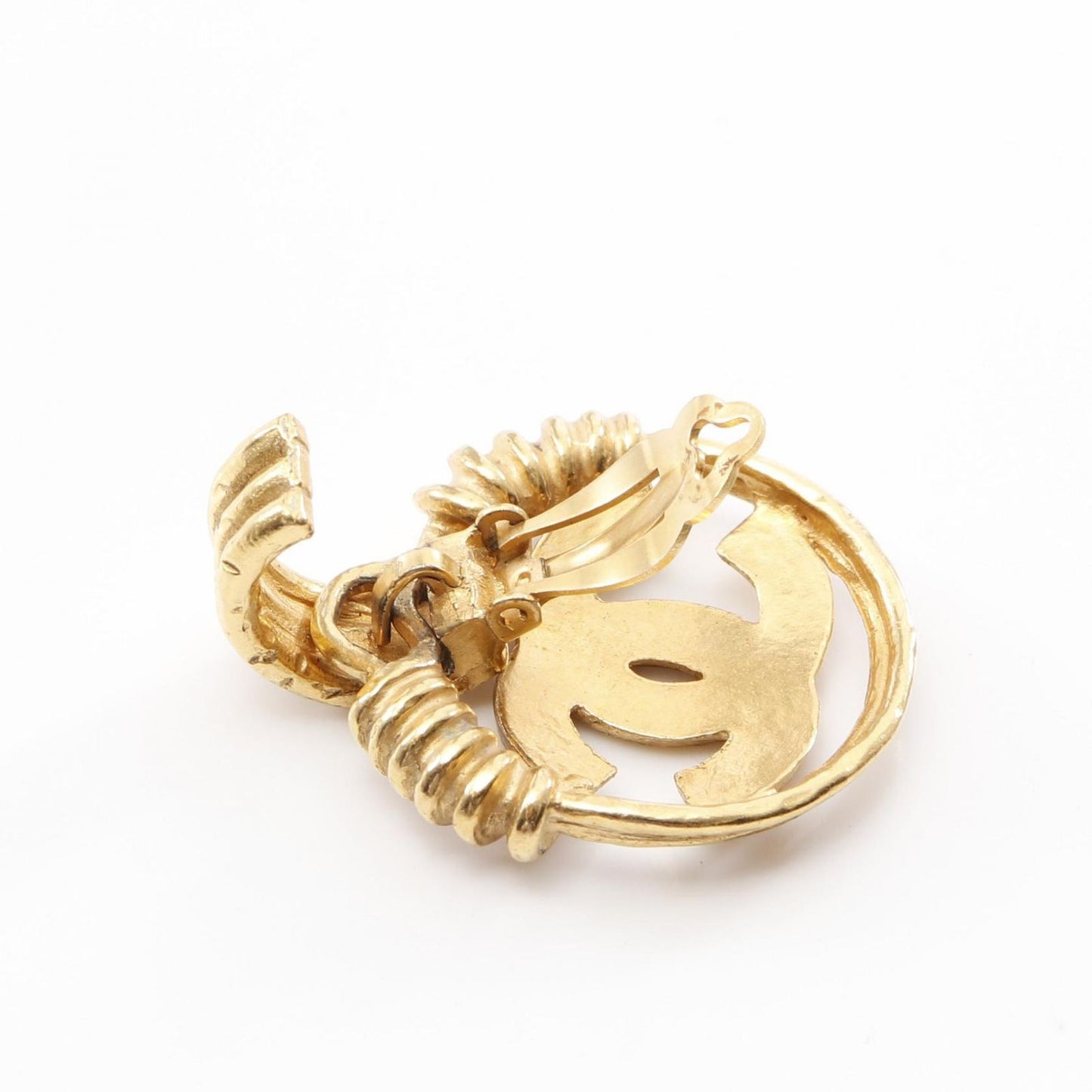 CHANEL Coco Mark Gold-Plated Earrings - Timeless Elegance