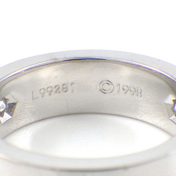 Cartier Love Ring Classic Model with Diamonds in 18K White Gold