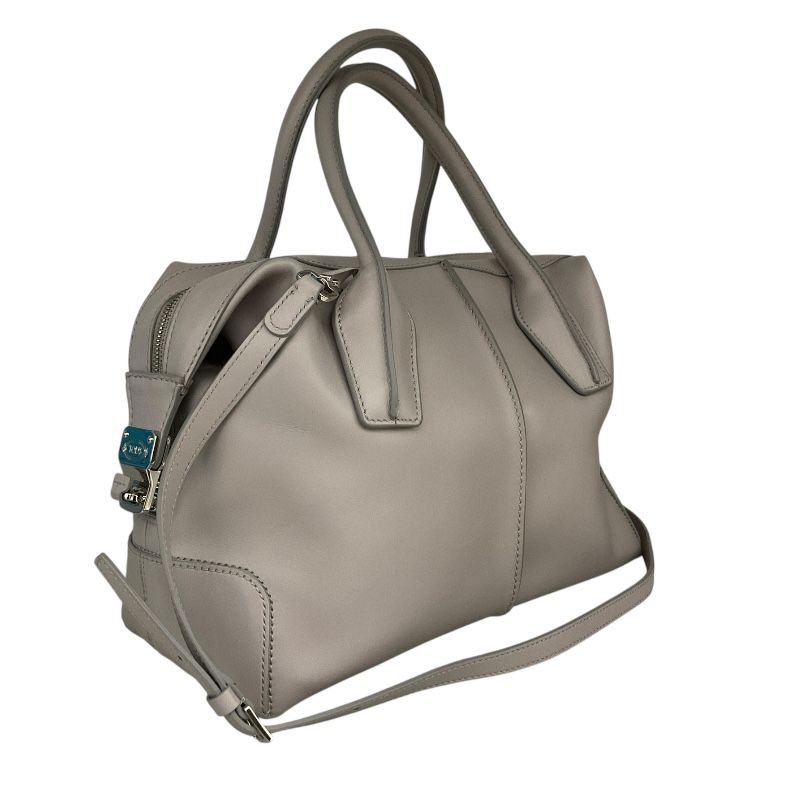 TOD’S D-Styling Bag in Grey Leather - Exquisite Craftsmanship
