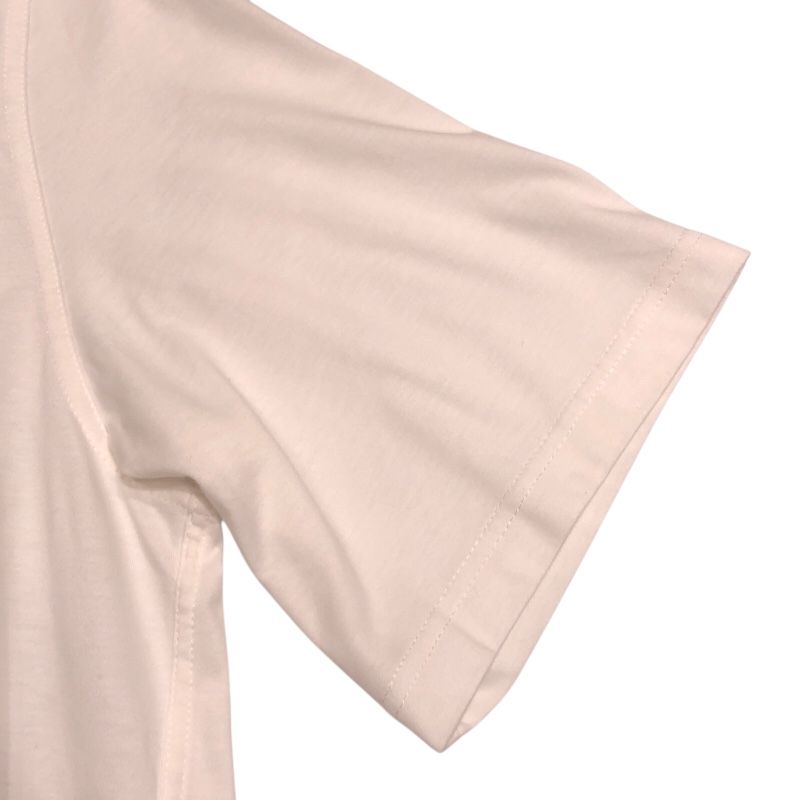 HERMES Mini Leather Patch T-Shirt in White - Men's XL