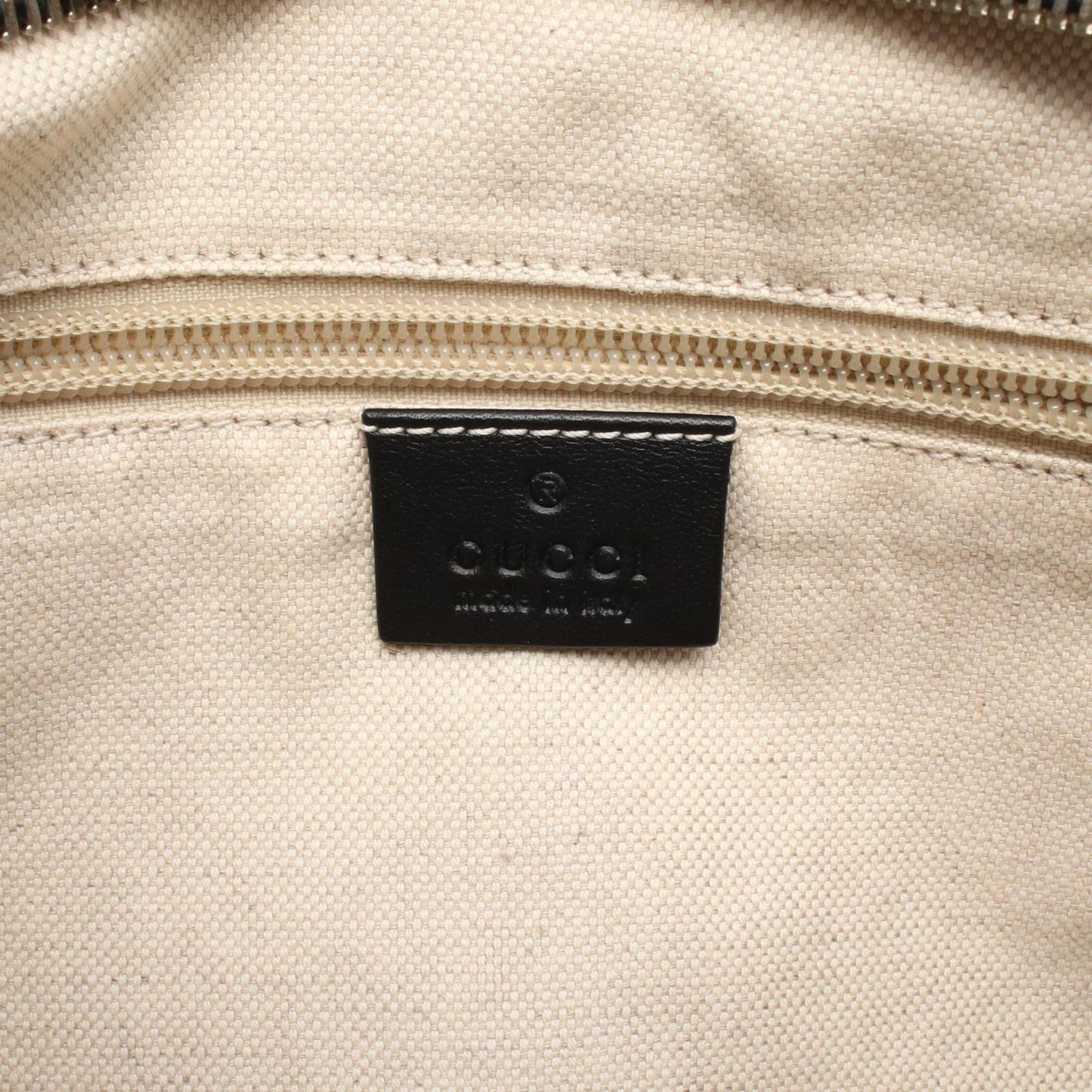 GUCCI GG Pattern Black Nylon & Leather Shoulder Bag - Timeless Elegance