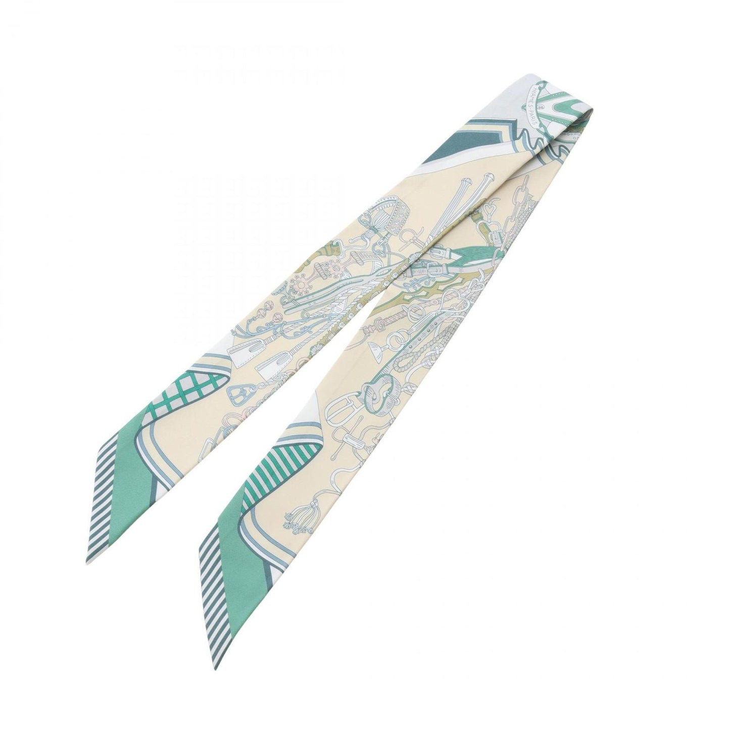 HERMES Bouquets Sellier Twilly Scarf - Exquisite Silk Accessory