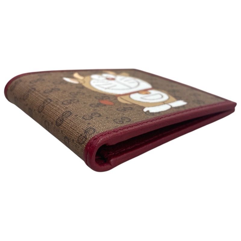 GUCCI Micro GG Supreme Doraemon Collaboration Bi-Fold Wallet