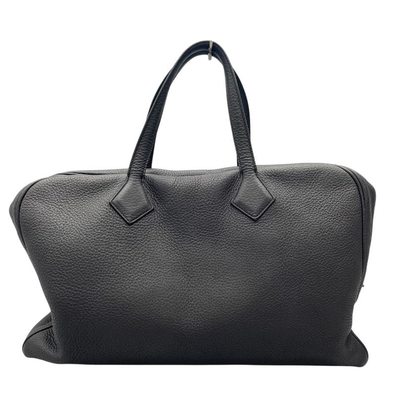 HERMES Victoria 40 Black Togo Leather Business Bag - R Stamp