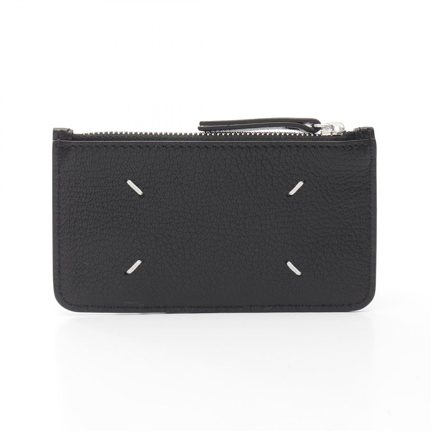 Maison Margiela Black Leather Card Case - Unisex Luxury Accessory