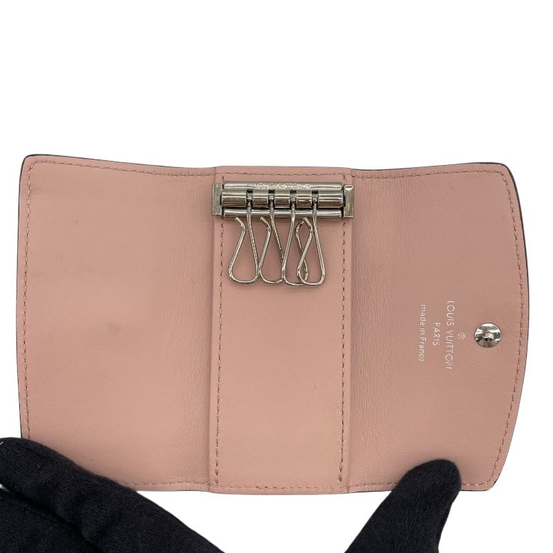 Louis Vuitton Militaire 4 Key Case in Rose Jasmine Mahina Leather