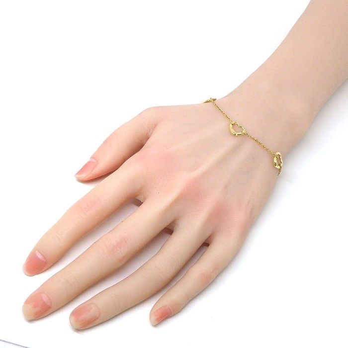 Tiffany & Co. Open Heart Bracelet in K18 Yellow Gold - Exquisite Craftsmanship