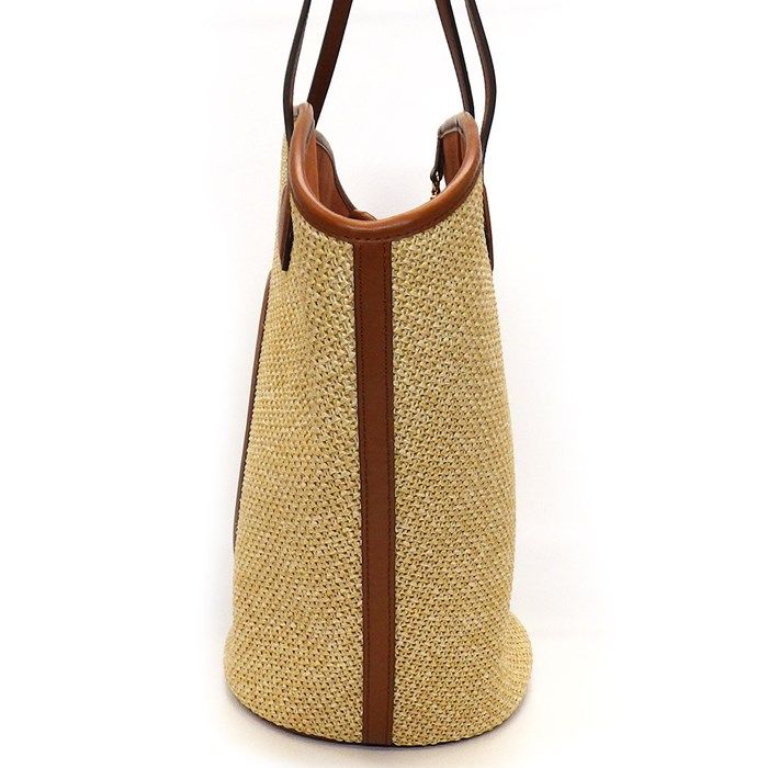Louis Vuitton Knit Raffia Saint Jacques NM Tote Bag - Natural Camel