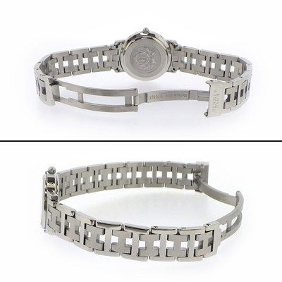 HERMES Clipper CL4.210 White Dial Quartz Watch - Timeless Elegance