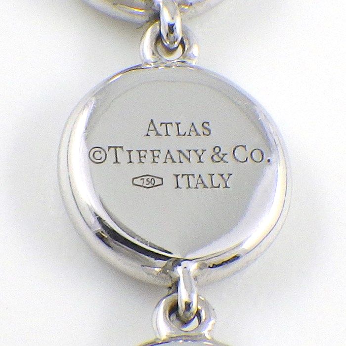 Tiffany & Co. Atlas Drop Swing Necklace with Diamond in K18WG