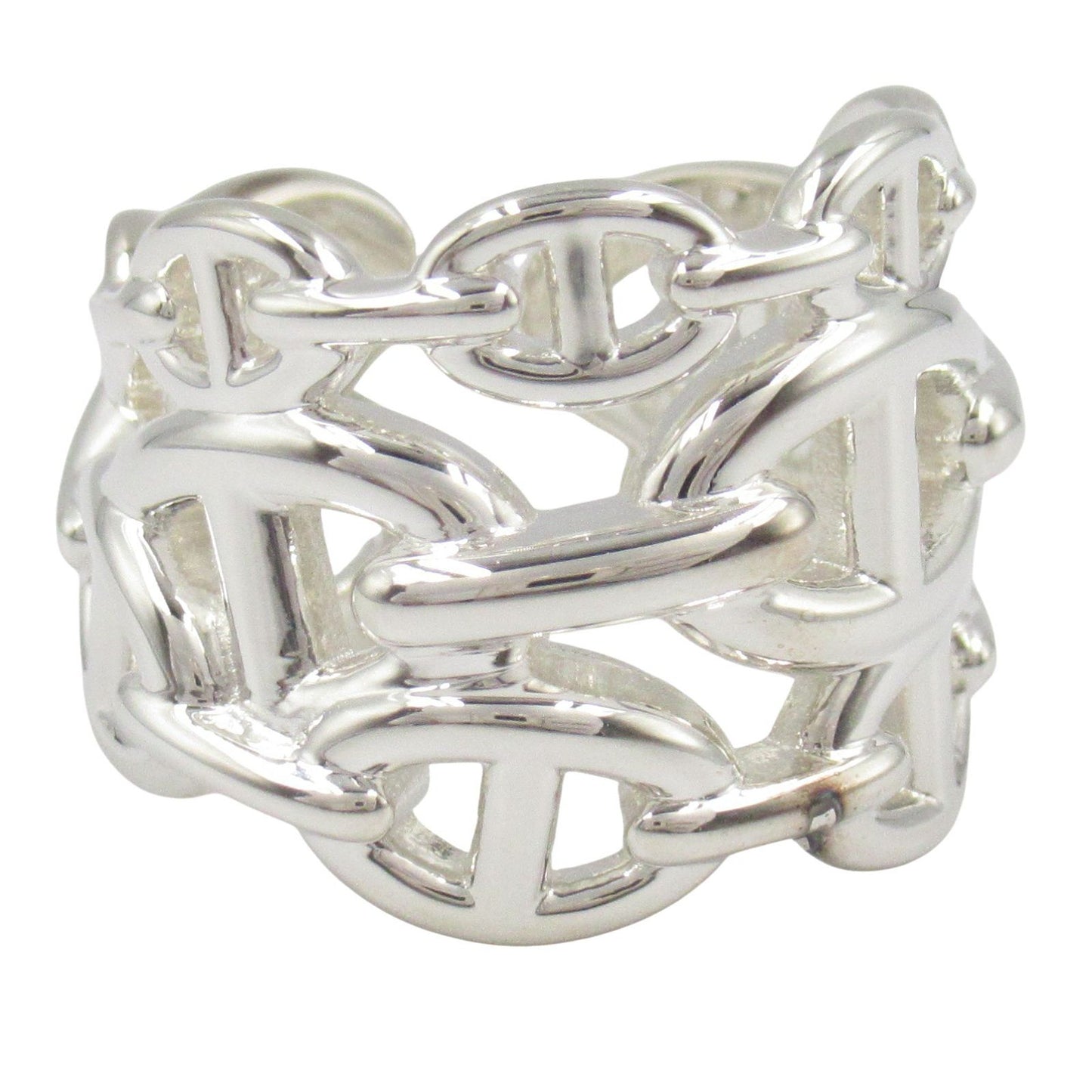 HERMES Chaine d'Ancre Ring in Silver 925 - Timeless Elegance