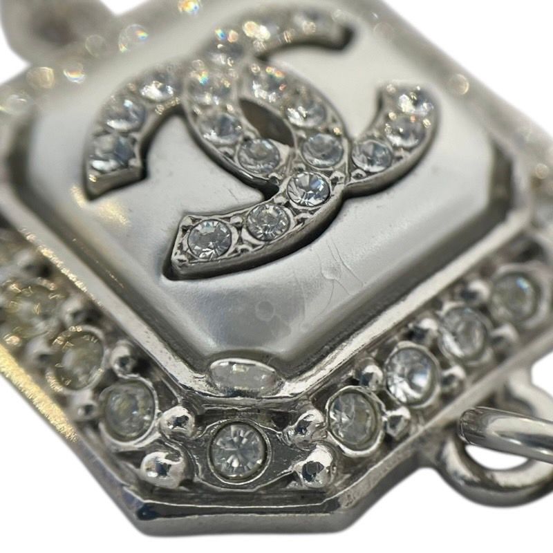 CHANEL Coco Mark Pearl Necklace in Silver - Exquisite Luxury