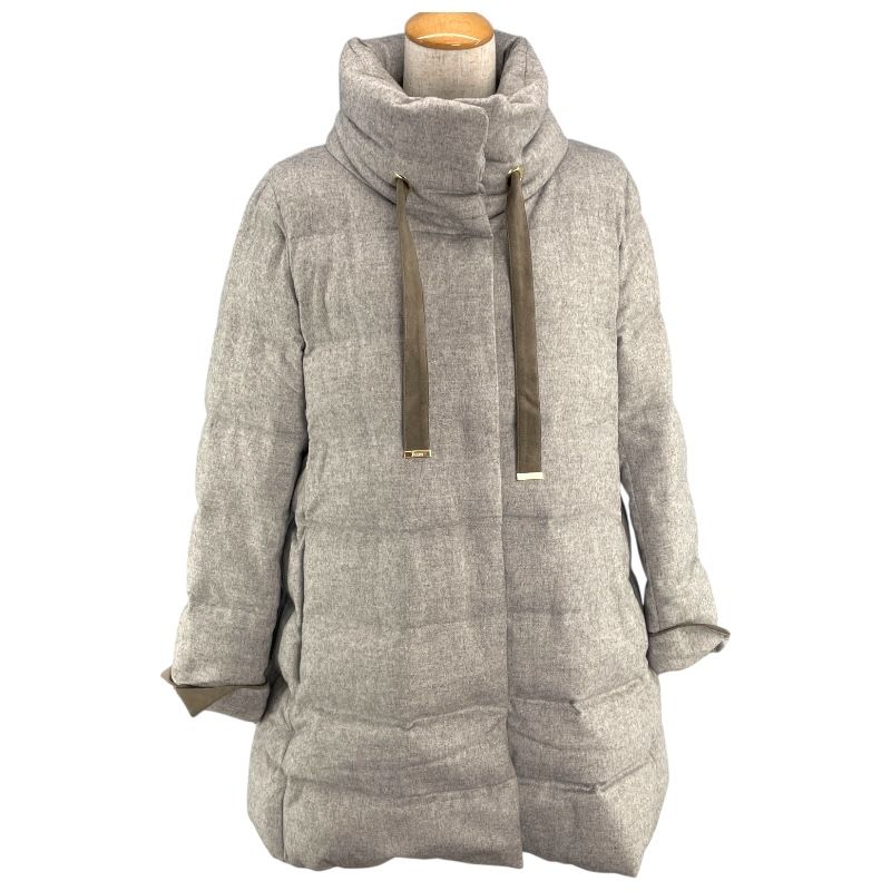 HERNO Cashmere Down Jacket in Gray - Women's Luxury Outerwear