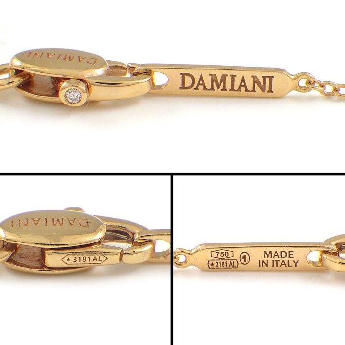 Damiani Belle Époque Crown Necklace in K18 Pink Gold with Diamonds