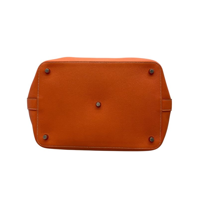 HERMES Toolbox 26 Flamingo Swift Leather Shoulder Bag