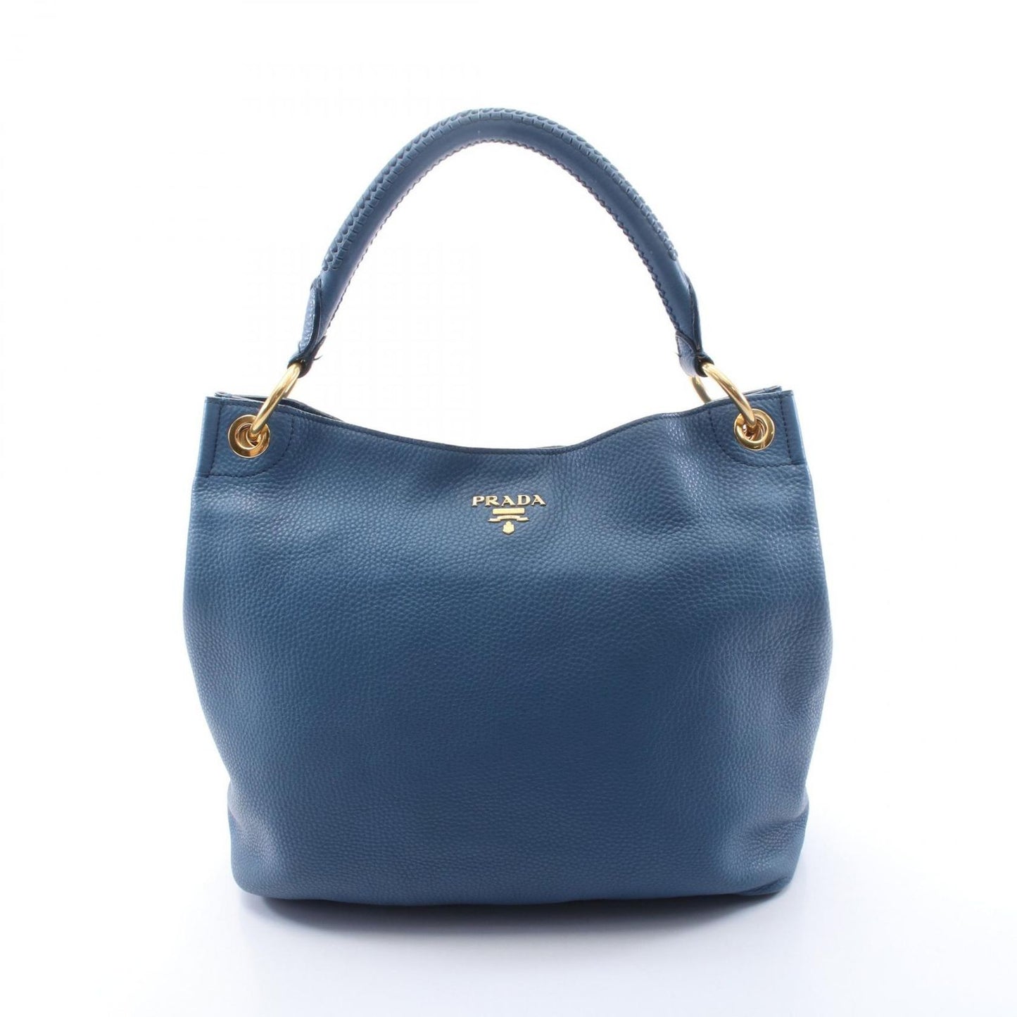 PRADA BR4712 Leather Shoulder Bag in Elegant Blue