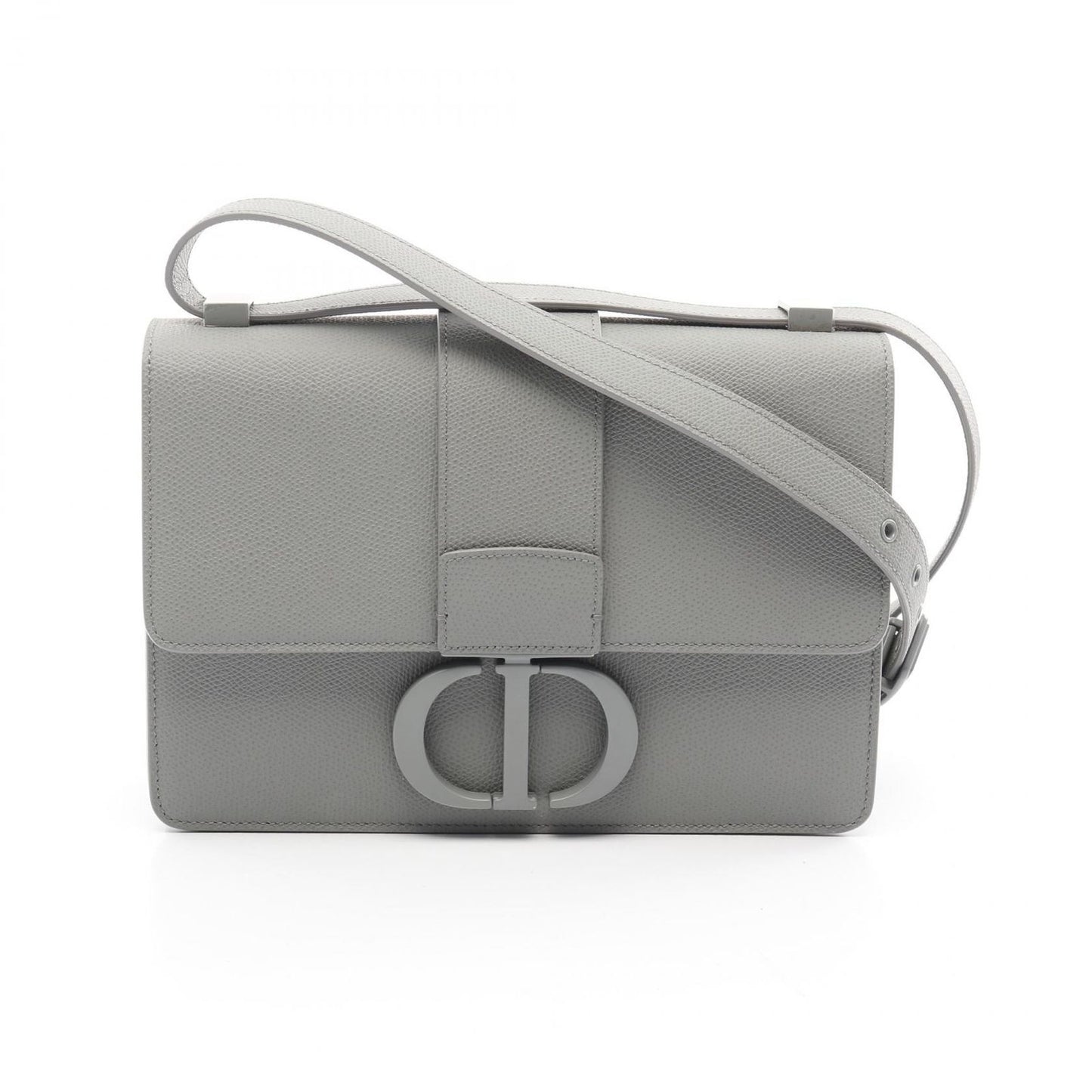 Dior 30 Montaigne Shoulder Bag in Gray Leather - Timeless Elegance