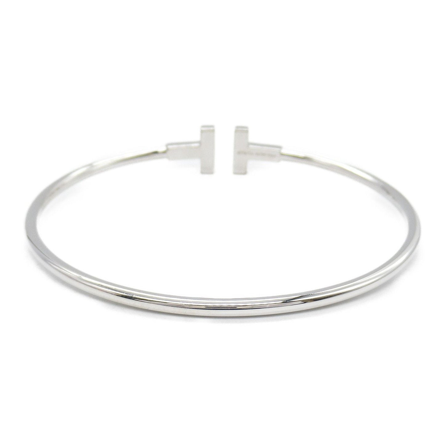 TIFFANY & CO T Wire Bracelet in K18WG - Timeless Elegance