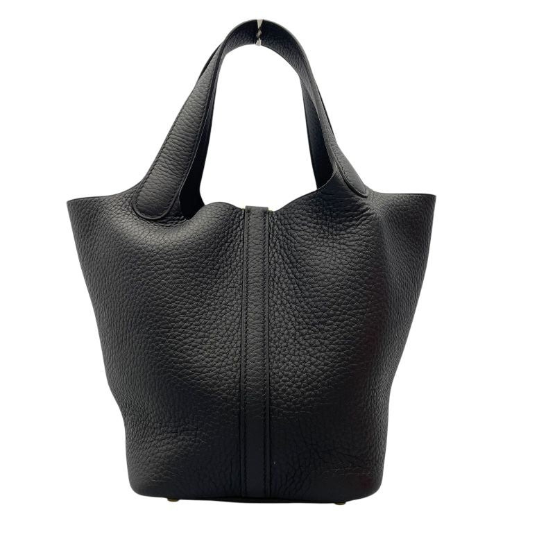 HERMES Picotin Lock PM Black with Gold Hardware - Unused Display Piece