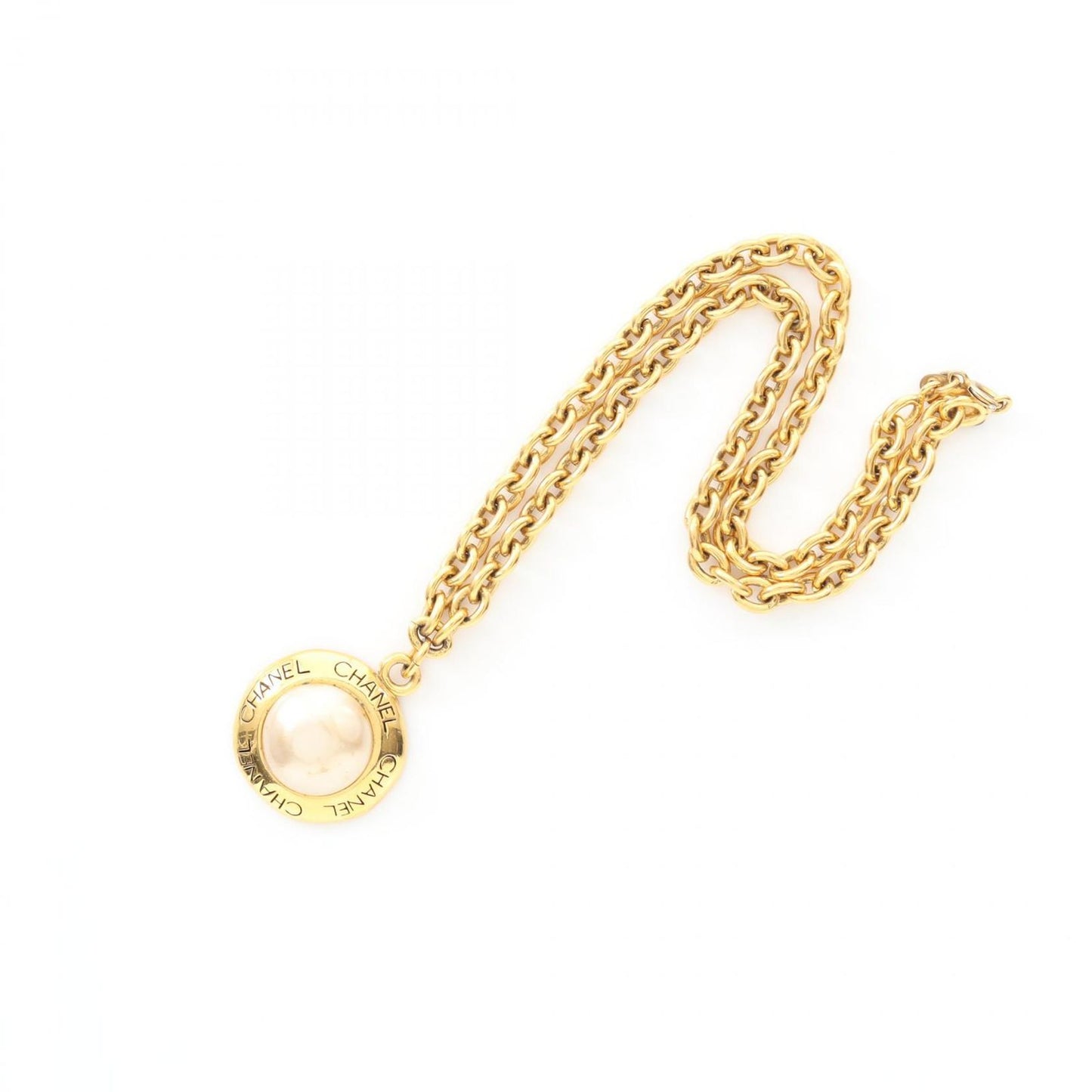 CHANEL Gold-Plated Necklace with Faux Pearls - Timeless Elegance