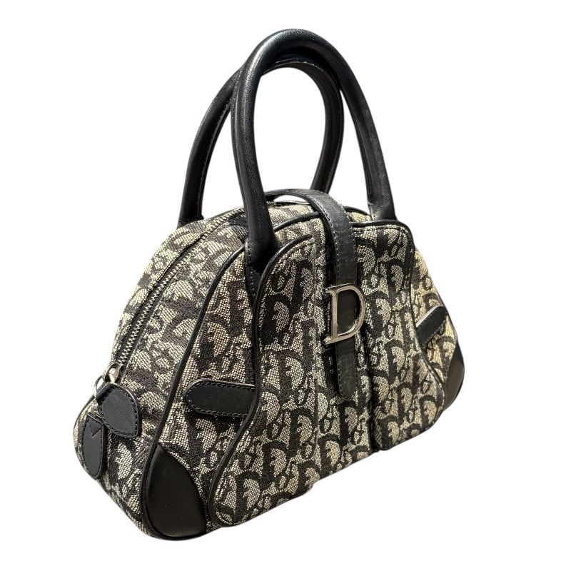 Christian Dior Trotter Handbag in Black Canvas - Unisex Luxury
