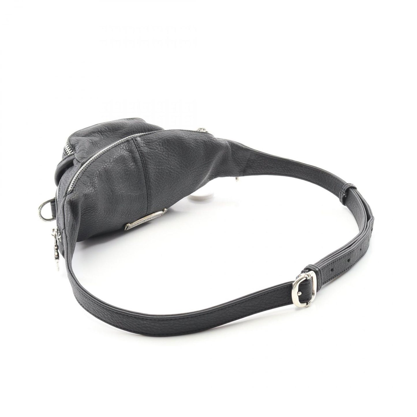 CHROME HEARTS Mini Snut Pack Waist Bag - Black Leather