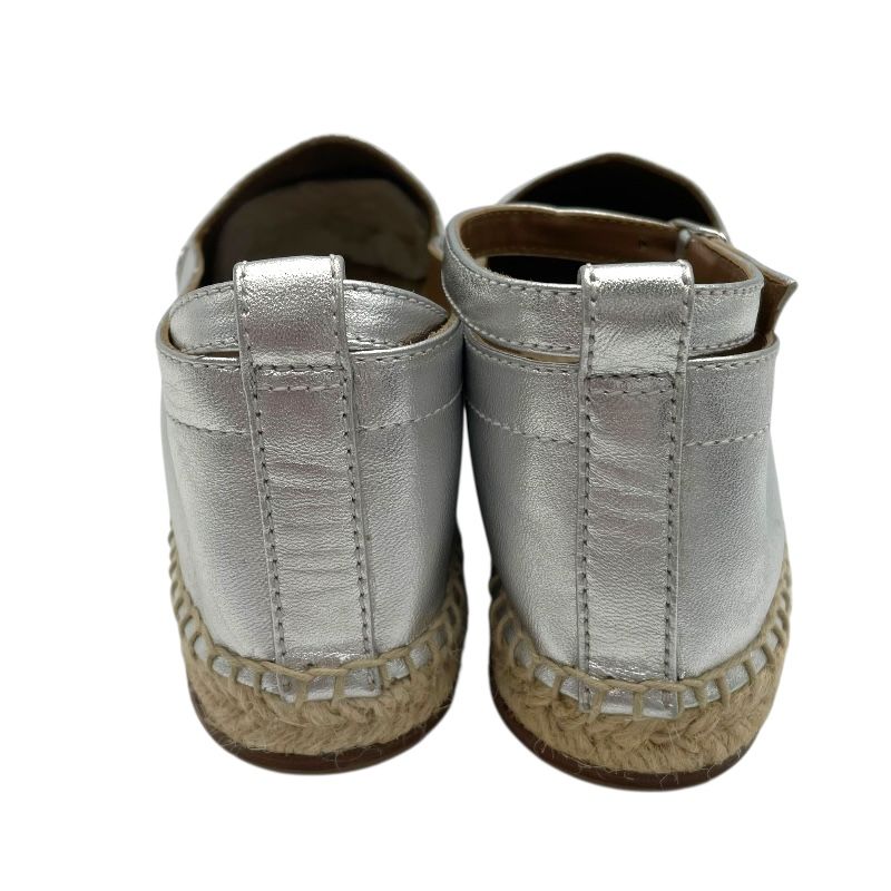 HERMES Silver Espadrille Flat Shoes - Women's Luxury Footwear