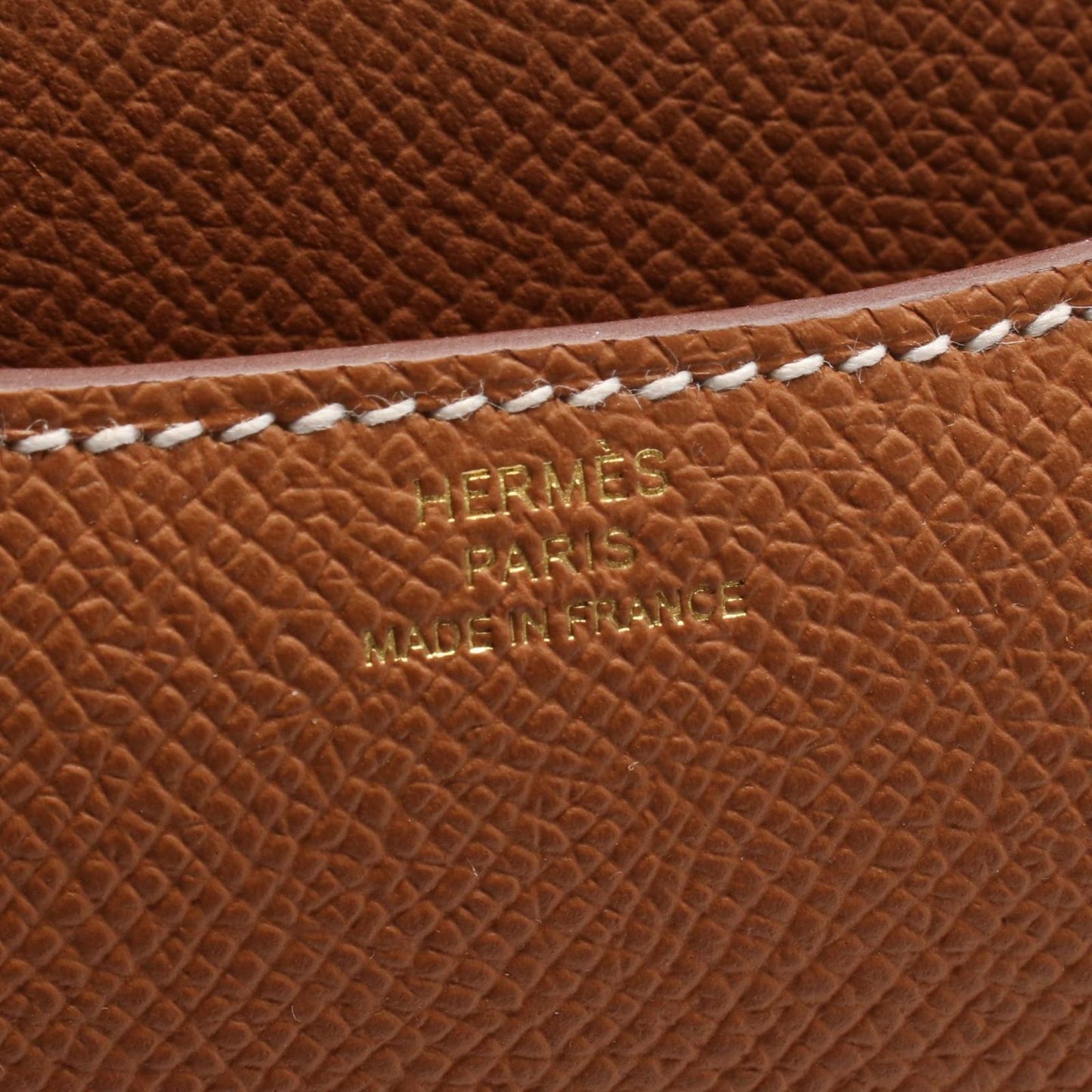 HERMES Constance 3 Mini Miroir Shoulder Bag - Gold Leather